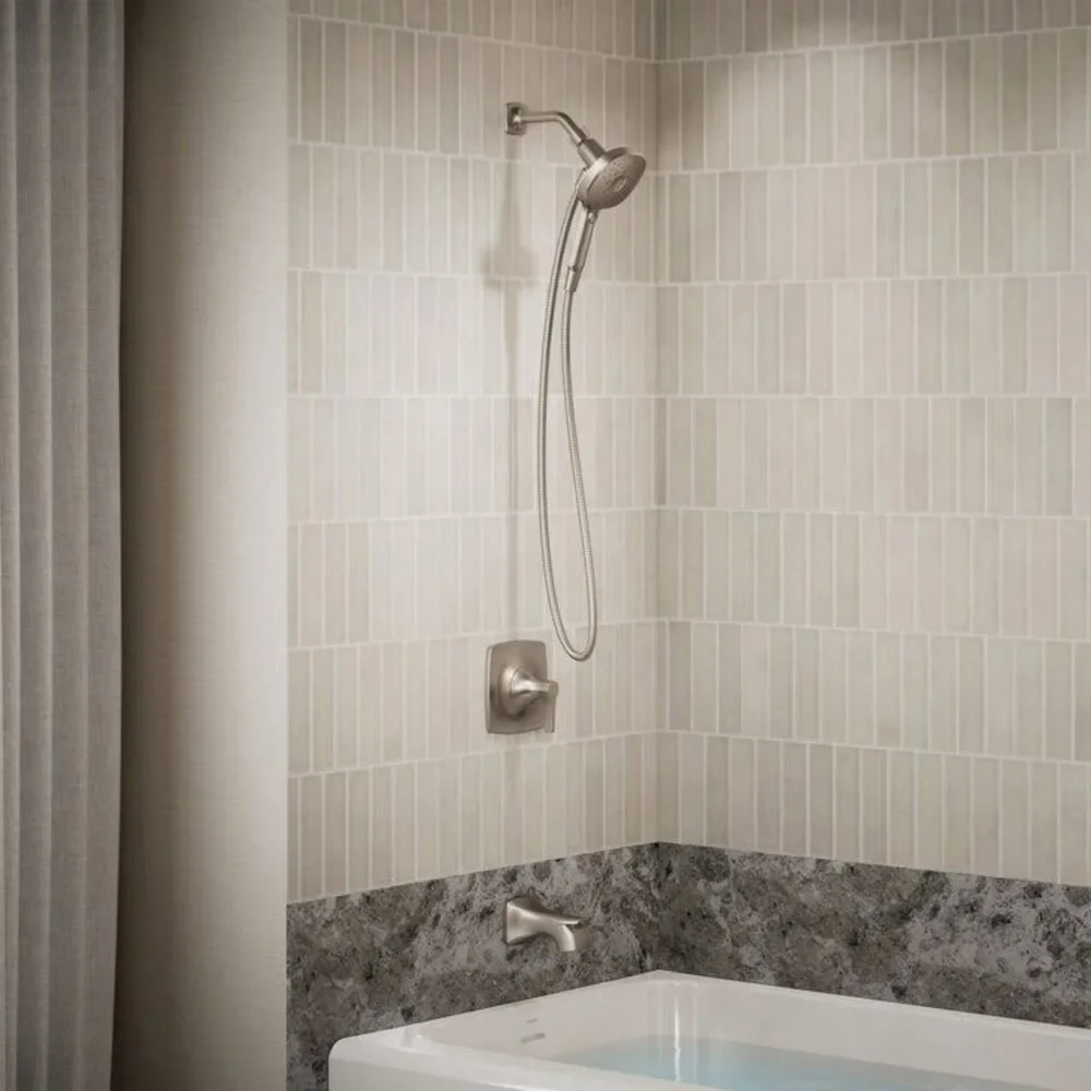 Kohler Riverly Rite-Temp Bath and Shower Kit, Brushed Nickel